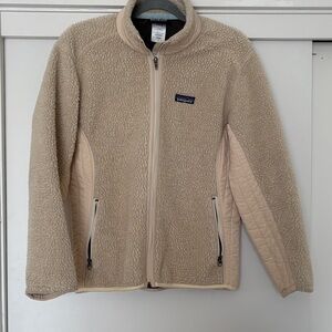 Vintage Patagonia Cream Synchilla Retro-X Sherpa Jacket size Large